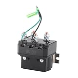 Akozon ATV UTV Windenschütz-Magnetrelais für 1500–5000 Lb, Schwarz, Robust, Elektrisch, Schützt das Elektrische System