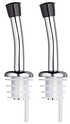 Kitchen Craft Set di Tappi Versatori per Bottiglia, Acciaio Inossidabile, Argento