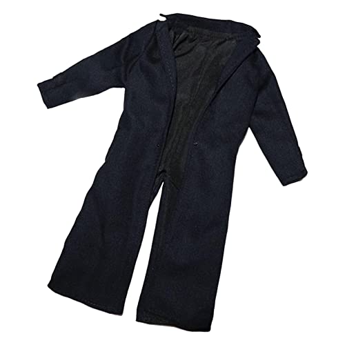 Chaqueta larga 1/6 de alta costura miniatura para muñeco masculino de colección 5