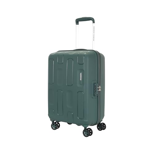 Image of American Tourister Ivy 2.0 | Small Size Cabin Trolley Bag (55 cm) | 360 8 Wheel Travel Luggage | Hard Case Polypropylene (PP) Suitcase | Combination Lock | Dark Forest