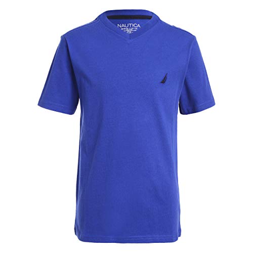 Image of Nautica Boys' Short Sleeve Solid V-Neck T-Shirt
