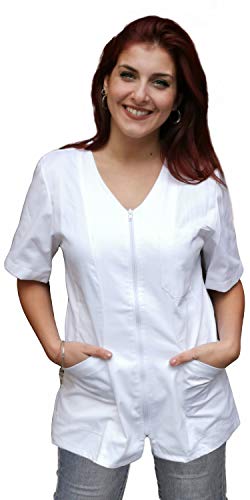 Petersabitidalavoro Camice da Lavoro Donna con Zip...