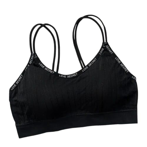Women's Padded Seamless Love Secret Double Rope Strap Fitness Sport Bra Regular Wear-picture-37
