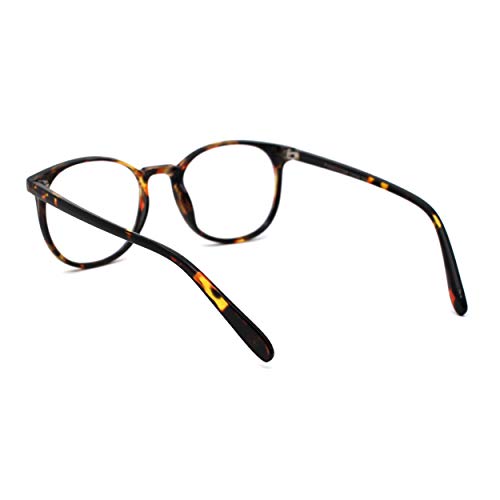 Image of SA106 Round Keyhole Blue Light Blocking Computer Vision Protection Eye Glasses