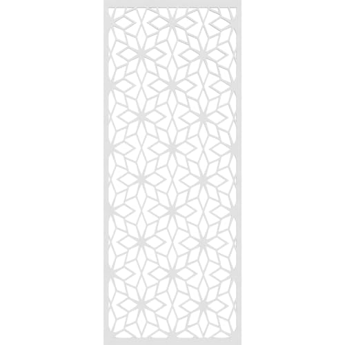 Image of 19 3 /8 inchW x 49 3 /8 inchH x 3 /8 inchT Lake Decorative Fretwork Wall Panels in Architectural Grade PVC