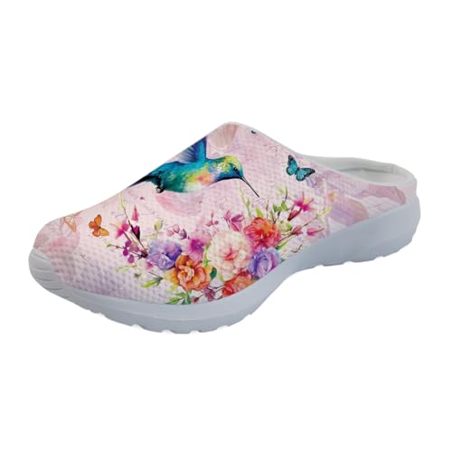 Forchrinse South Indian Aztec Stripe Women’s Mules Slip on Shoes Slippers Arch Support Walking Shoes Garden Clog Lightweight - Main Image