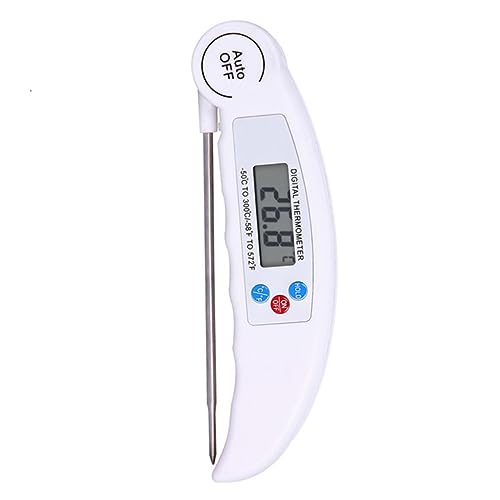 KICHOUSE Folding Digital Meat Thermometer for Kitchen Use Accurate Food Temperature Probe for Baking BBQ and Cooking Lightweight Portable Thermometer