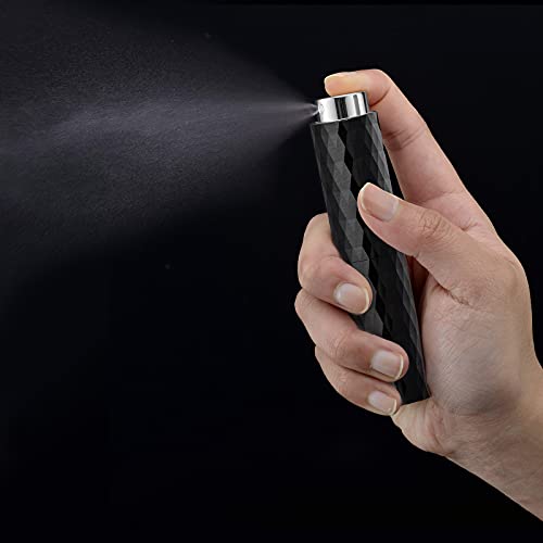 Toureal 8ml Vaporisateur Vide de Sac Rechargeable, Atomiseur Parfum, Recharge Spray Flacon de Parfum, Pulverisateur Voyage (Noir Brillant) - Image 3