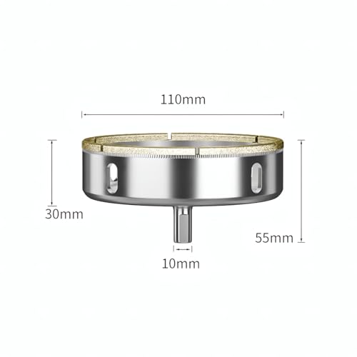 Set de 2 brocas diamantadas de 25 mm para cerámica y vidrio miniatura 2