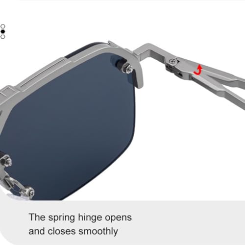 Metal Half Frame Men's Classic Sunglasses Trendy Driving Personalized Driving Retro Luxury4