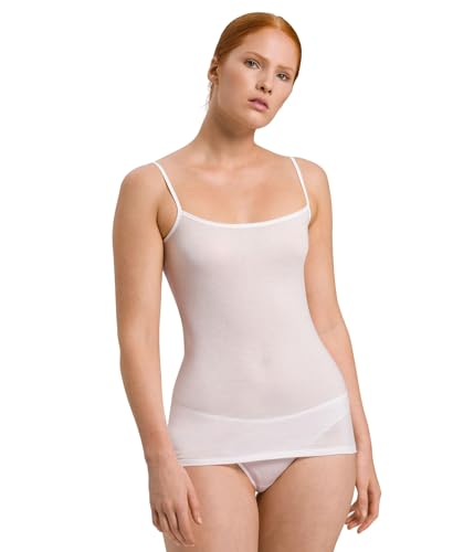 HANRO Women's Ultralight Spaghetti Camisole, 71820, White, L