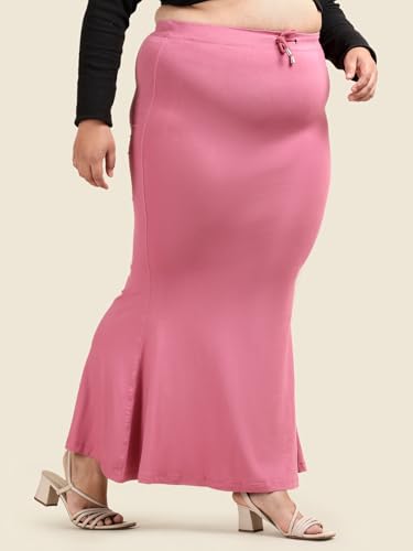Image of TWIN BIRDS Saree Shapewear for Women | Super Soft Viscose Elastane Saree Petticoat Skirt | Stretchable & Comfortable SareeShaper