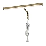 Ciata Lighting 14-Inch 15-Watt Wall Mount Picture Light in Antique Brass Finish with in-line On/Off...