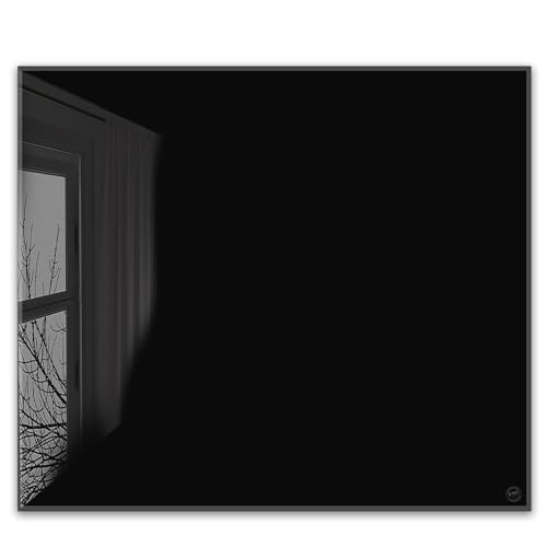 ®timalo Herdabdeckplatte einteilig | 60 x 52 cm Pure Black, Schwarz | einfarbig uni | 4mm ESG-Glas Ceranfeldabdeckung, Glasplatte, Schneidebrett, Abdeckplatte, Herd, Induktion