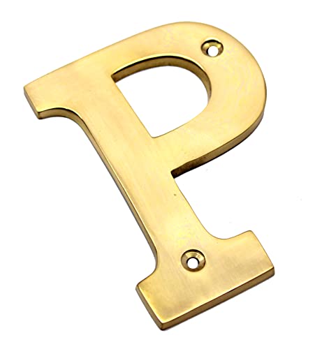 esplanade Brass House Hotel Door Name - Wall Door Plaque Alphabet Letter "Z" - 4" Inches ("P" Alphabet - 4) - Image 3