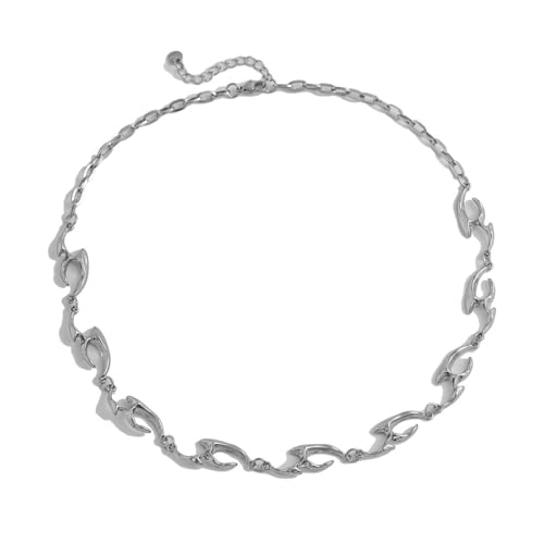 Buyongwant Irregular Necklace for Man Irregular Necklace Y2k Metal Collarbone Chain Hip-Hop Fashion Necklace Men's Jewelry