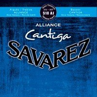 CUERDAS GUITARRA CLASICA - Savarez (510/AJ) Alliance Cantiga Azul Tension Fuerte (Juego Completo)