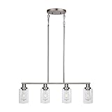 KPIOK Kitchen Island Lighting, 4-Light Dining Room Light Fixtures Over Table,Pendant Lighting for Ki