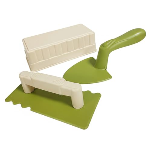 Comebachome Kit de Construction de château Sable avec Moule à Briques, 3 Jouets Plage pour Enfants avec Sac en Filet Portable, moules château et Pelle pour Jouer au bac à Sable en Plein air