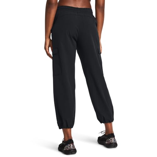 Under Armour Women's Armoursport Woven Cargo Pants, (001) Black / / White, Large2
