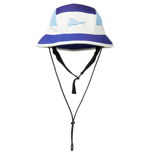 Image of Color-Blocked Fisherman Style Sun Hat for Outdoor Camping, Surfing & Vacations - Wide Brim, UV Protective, Anti-Slip