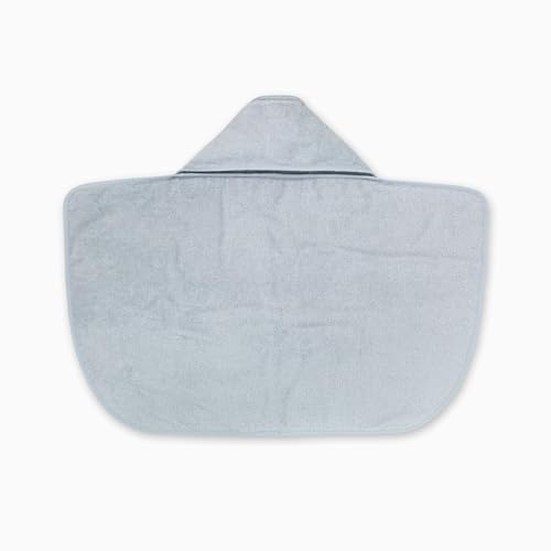 Image of MORI Kids Hooded Bath Towel in Blue - Boys and Girls Bathing Cape - Super Soft Micro Cotton - Suitable for 1-3 Years - One Size