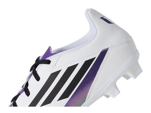 adidas Unisex-Adult F50 Club Messi Flexible Ground, White/Black/Unity Purple, 11