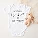 Hey There Grandparents, Surprise Pregnancy Announcement for Grandparents, Cute Ideas to Announce Pregnancy to Grandparents, See You Soon Grandparents Baby Announcement Gift PME Multicolor