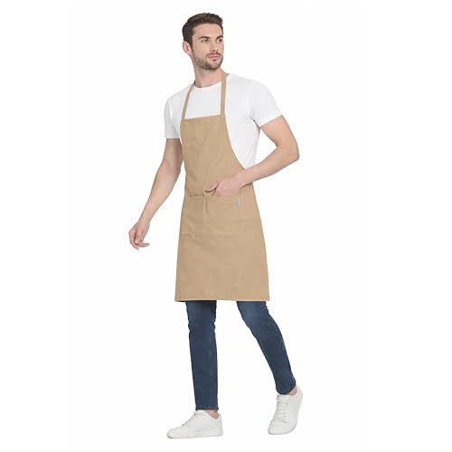 Image of uniformer Apron for Men and Women | Durable & Stylish for Kitchen, Restaurant, Cafes | Ideal for Chefs, Bakers & Home Cooks | Easy to Clean | Unisex Design (Pack of 2)