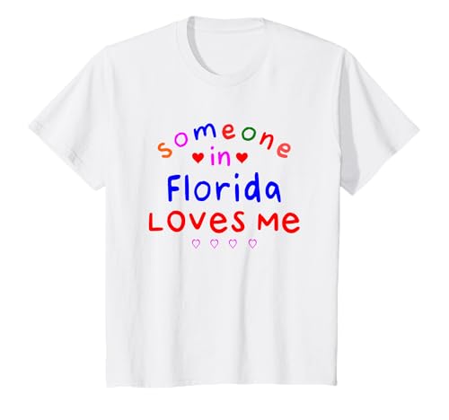 Someone in Florida Loves Me Kids Boys Girls T-Shirt