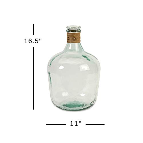 IMAX 84508 Boccioni Glass Jug in Small – Storage Container for Fermenting, Serving/Storing – Sustainable, Handcrafted Display Jars. Decorative Accessories - Image 7
