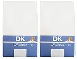 DK Glovesheets – Sábana bajera dos color blanco sábana a