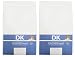 DK Glovesheets - Sábana de abajo ajustable, 100 % algodón orgánico, para cuna de 83 x 50 cm, compatible con colchón Next To Me, 2 unidades, incluye 2 topes de puerta de seguridad