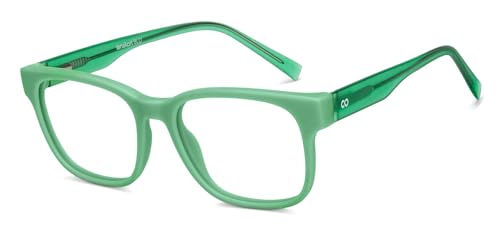 Image of LENSKART BLU | Zero Power Cut Computer Glasses | Anti Glare, Lightweight & Blocks Harmful Rays | UV Protection Specs | Full Rim Square | For Men & Women | Small | LB E16222