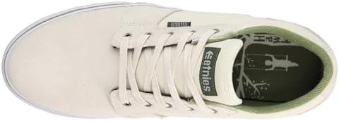 Etnies Men's Barge LS Low Top Skate Shoe, White/Green, 9.5 | Image 3