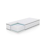 AKORD 7-Zonen Taschenfederkernmatratze 80x190 cm, H3 (Mittelfest), 11 Schichten, Inklusive Matratzenschoner mit Gummizug, Wendbare Rollmatratze, Oeko-TEX® Zertifiziert, Ergonomische Mattress, 14,4 kg