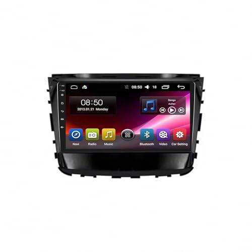 Sistema de Navegación GPS para SsangYong Rexton 2018 2019 Navegador para Camion con Mapas de Europa del Reino Unido, Soporte de Navegación por Satélite, 8 Nuclear 4G+64G
