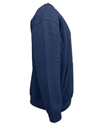 Homespun Ultra Soft 3-End Ringspun Cotton/Poly Fleece Pouch Pocket Crews3