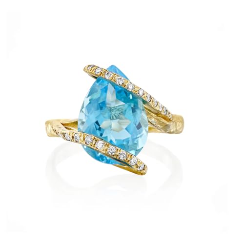 2-5 Carat Aquamarine Ring 925 Silver/10K/14K/18K Gold Personalize Aquamarine Rings for Women Moissanite Engagement Rings for Mom/Friends Gifts