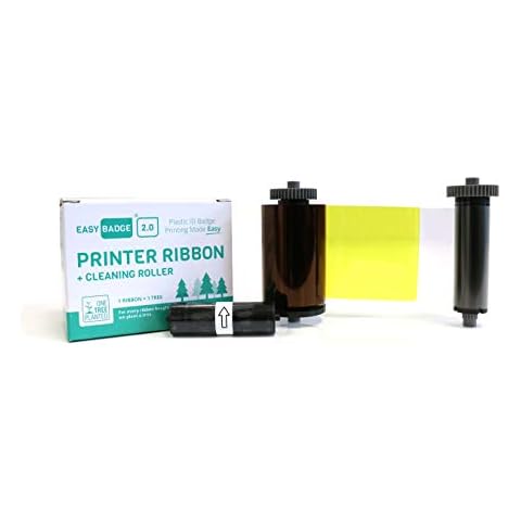 EasyBadge 2.0 653074 YMCFKO Full-Colour Printer Ribbon with UV | Only Compatible with the EasyBadge 2.0 Printer and EasyBadge 2.0 Bundle | Prints up to 200 Plastic Cards Cover