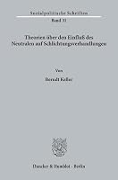 Theorien Uber Den Einfluss Des Neutralen Auf Schlichtungsverhandlungen 3428028341 Book Cover