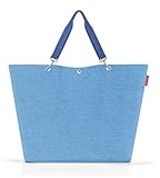 reisenthel shopper XL twist azure – Geräumige Shopping Bag und edle Handtasche in einem – Aus wasserabweisendem Material