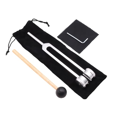 128 Hz Stimmgabel Set Aus Aluminiumlegierung–Therapeutische Stimmgabel Für Klangheilung Und Meditation Mit Silikonhammer,Aufbewahrungstasche Und Inbusschlüssel–zur Entspannung Und Energiearbeit