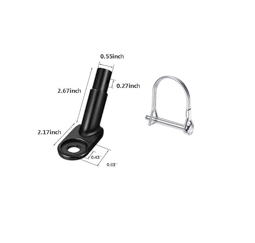 Fat-Cattie Bike Trailer Coupler Attachment Hitch Quick Release Steel Linker Bicycle Trailer Hitch Adapter Attachment, Bicycle Rear Trailer Replacement Axle Mount Hitch And Parts Complete Kit #TOP1