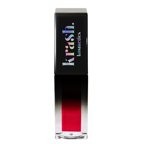 KRASH KOSMETICS Labial Líquido Rosa Rojo Mile High Club GAY AF - Hiper Pigmentados - Acabado Mate Aterciopelado - Sensación Ligera Labios - Color Fantasía Intenso - Vegano y Cruelty Free