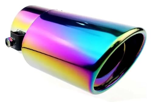 Embellecedor de escape para rutas urbanas y viajes en coche con diseño plateado