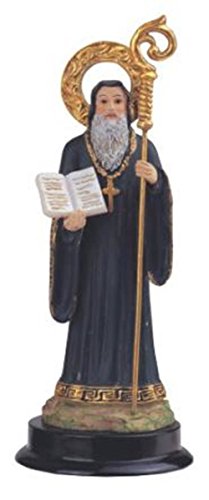 Figura Religiosa San Benito Abad 5 pulgadas