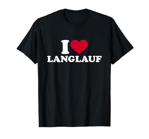Ich liebe Langlauf T-Shirt