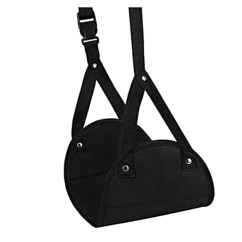 Hamaca de pie para avión | Reposapiés anticaídas para avión con correa ajustable | Reposapiés, material aireado para viaje, hogar, oficina, tren autobús de coche - imagen 7