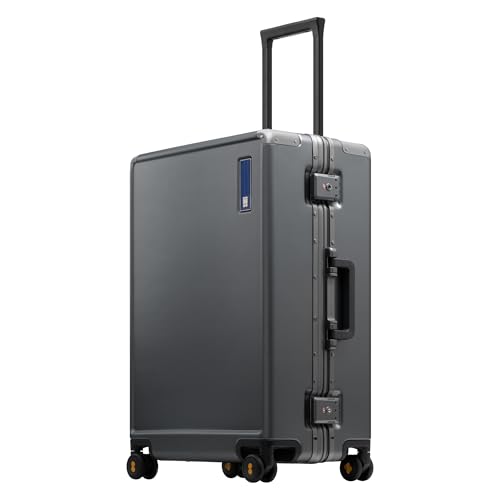 LEVEL8 Zipperless Aluminum Frame Luggage